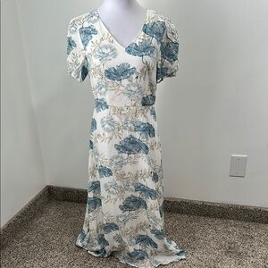 🌴 NWT Bohme Short Sleeve Floral Maxi Dress